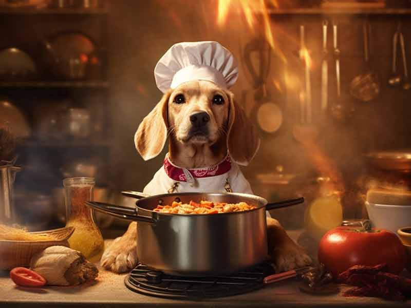 cooking dog food