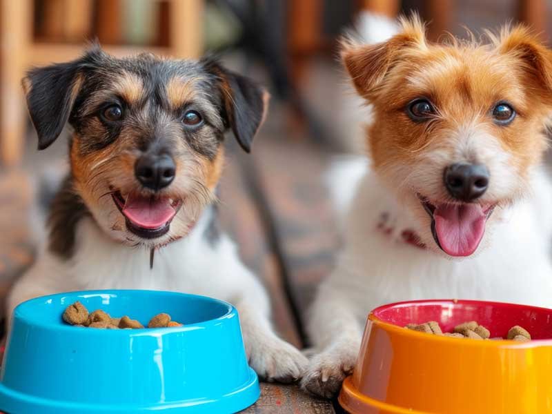 dog eating