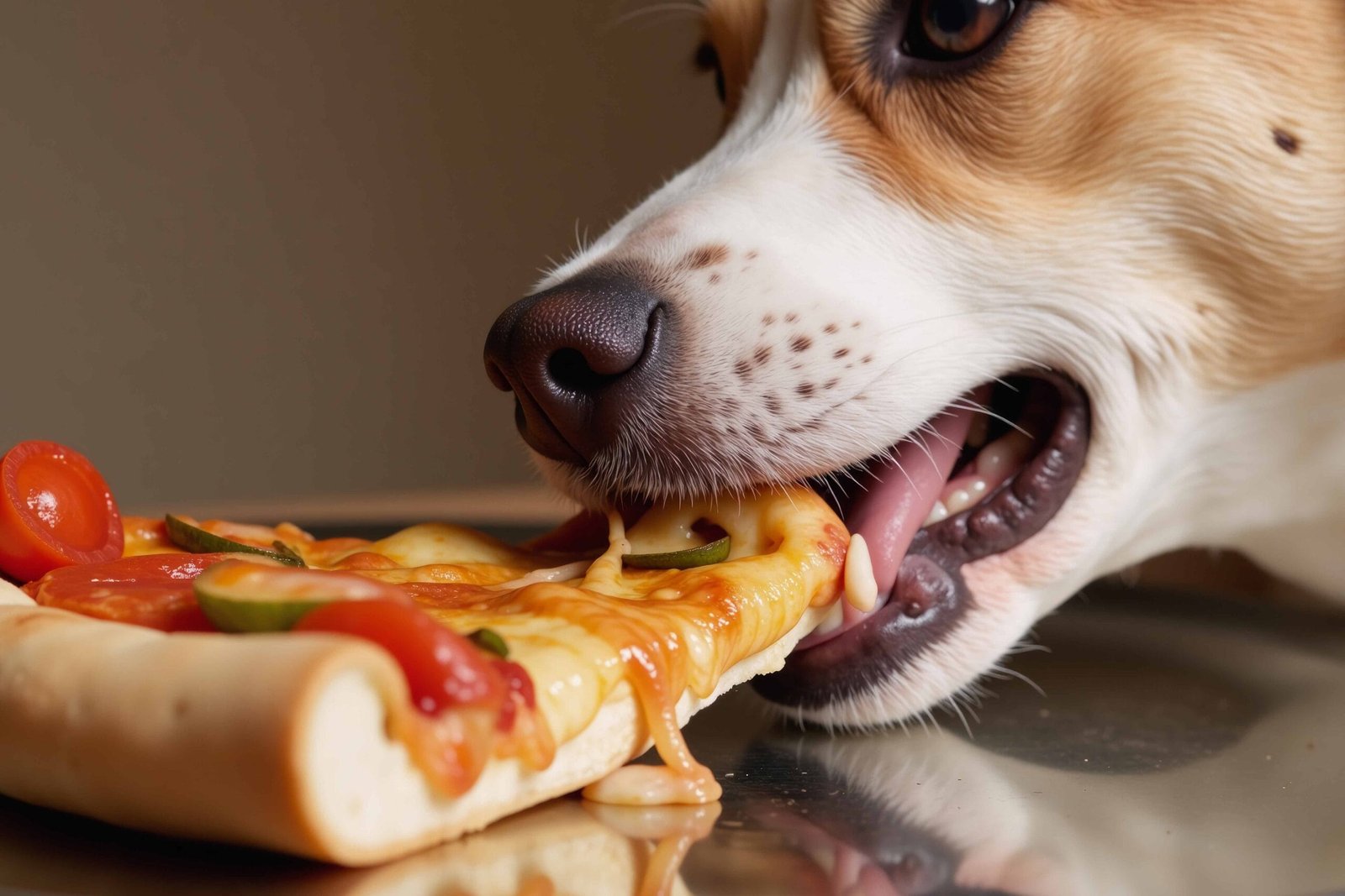 dog eating