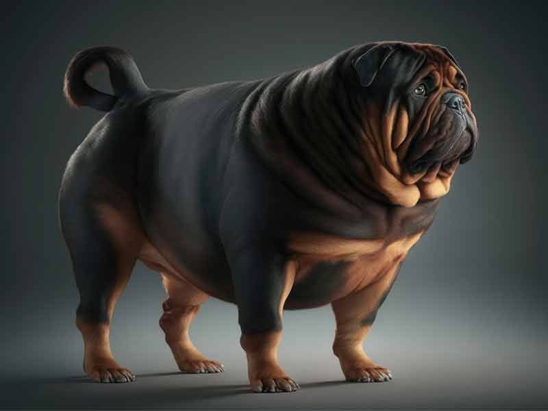 overweight dog
